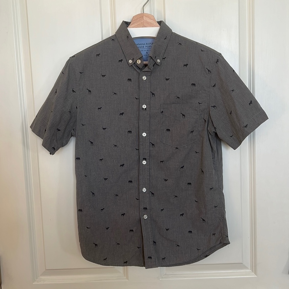 Banana Republic slim fit shirt sleeve button down
